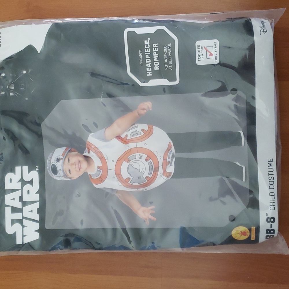 STAR WARS BB-8 Toddler costume. Size 2T-3T